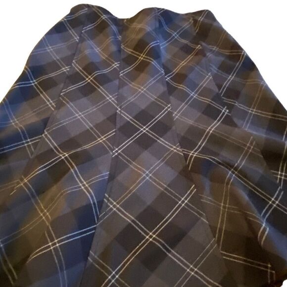 EUC Dalia Collection Grey Plaid Peplum Skir - Picture 7 of 12